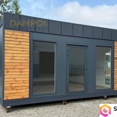 Pawilon, kontener 600x600cm usługowy, biurowy, fryzjerski, gastronomiczny