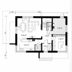 Oferta sprzedaży domu wolnostojącego Głogoczów 130m2