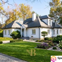 Dom w stylu dworkowym | działka 2600m² | Złotokłos | ogród | S7