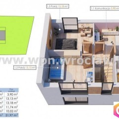 Dom szeregowy Kąty Wrocławskie 105m2