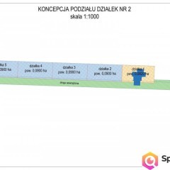 Dwupokoleniowy, Kampinos, działka do podziału
