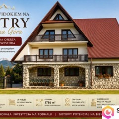 Dom w centrum Czarnej Góry z widokiem na Tatry