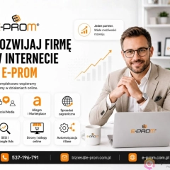 Kompleksowe wsparcie firm w działaniach online, Marketing i reklama, Obsługa SM, Allegro, Ebay, Amazon, Kampanie ADS, SEO